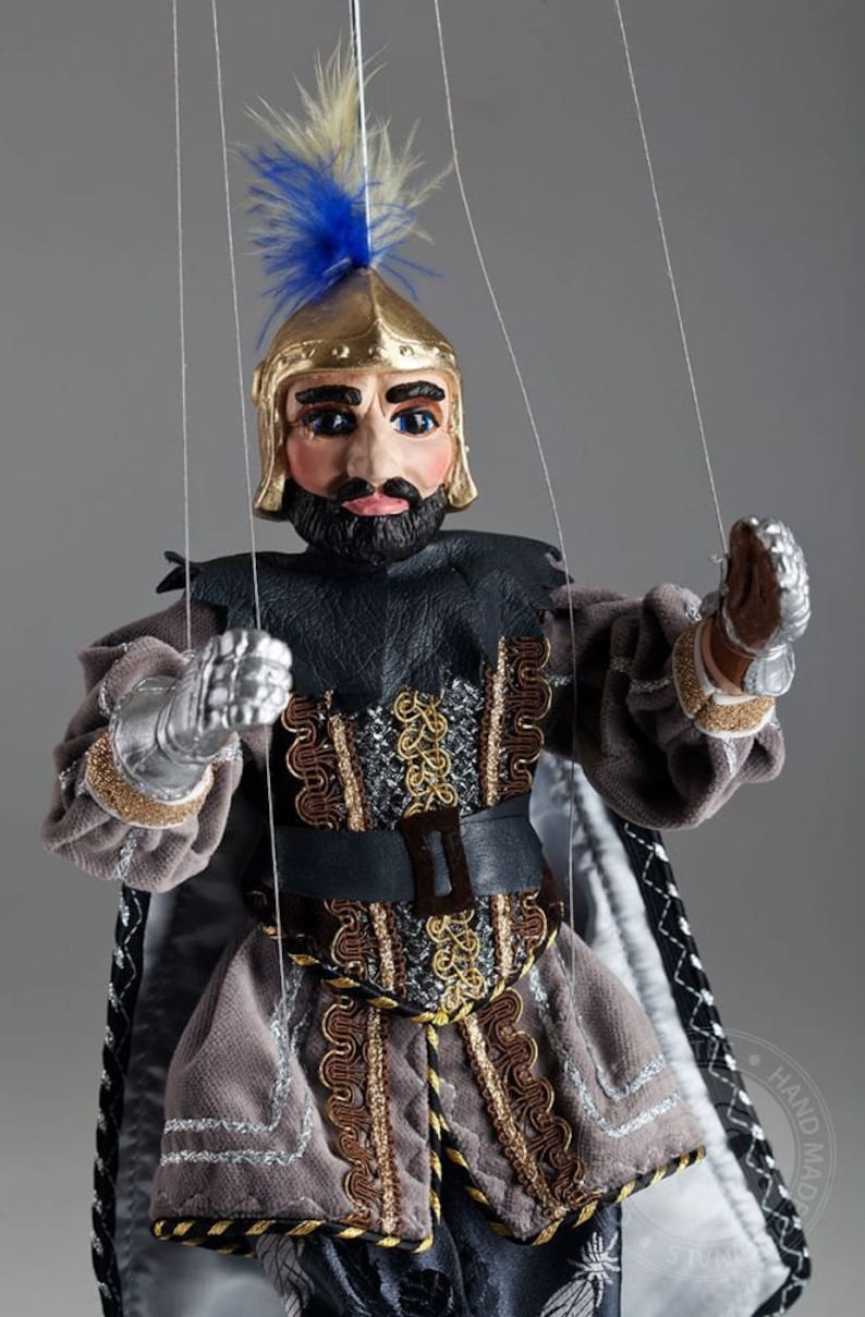 Lonely Knight Czech Handmade String Puppet Etsy