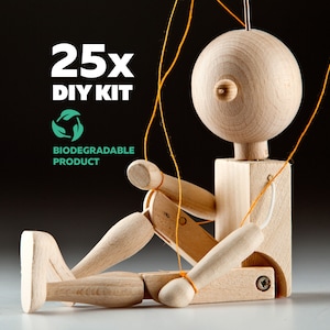DIY kit - Mini Anymator wooden puppet 25 pc
