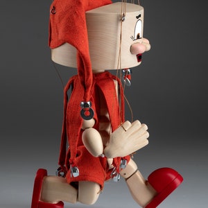 Retro Handmade Wooden Puppet - &#39;&#39;Screw Ferda&#39;&#39;
