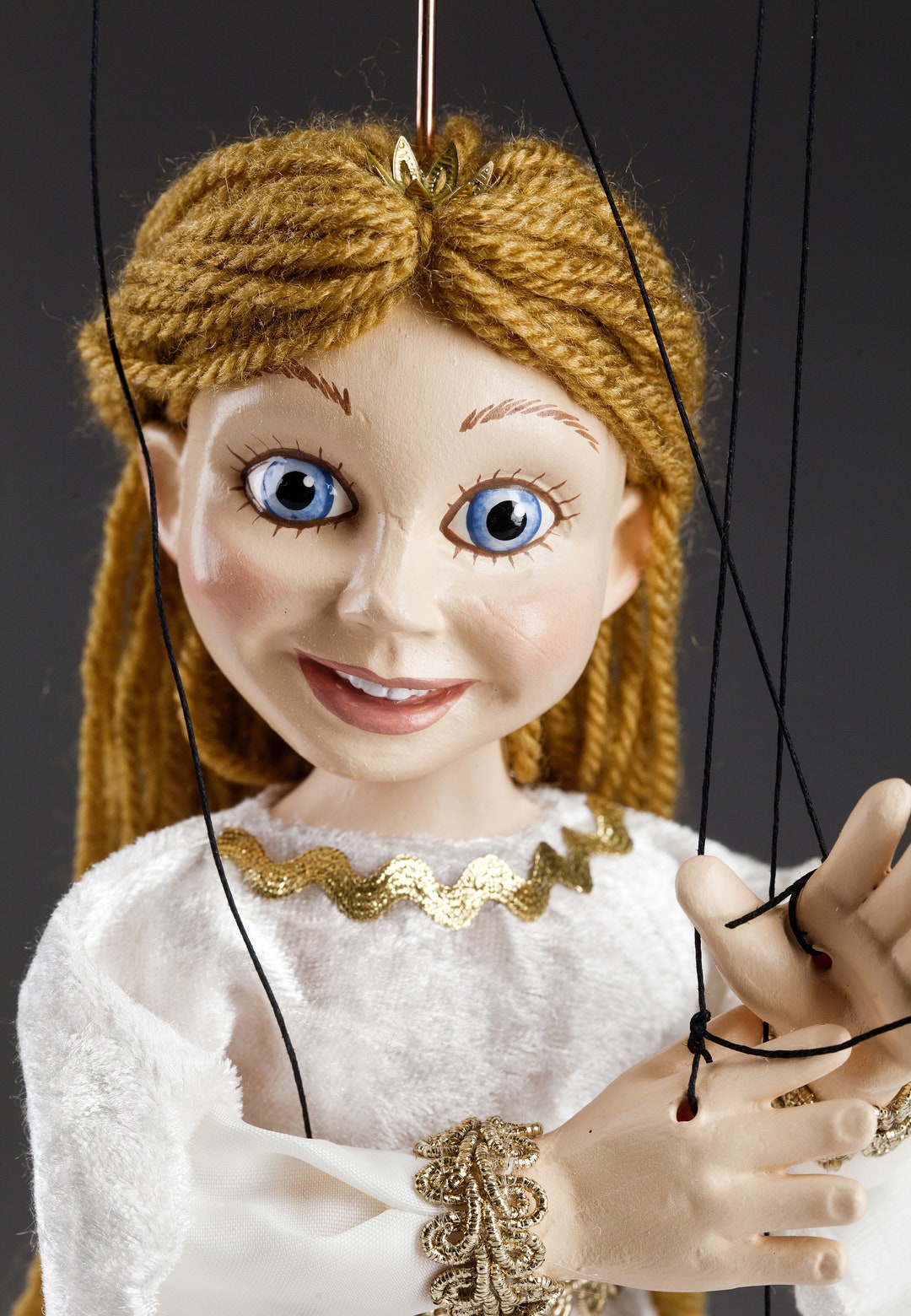 Princess Annie Awesome String Puppet Handmade in Small Edition, by