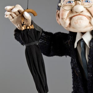 Marionnette Old man Joe de CzechMarionettes collection traditionnelle faite main fabriquée en République tchèque image 3