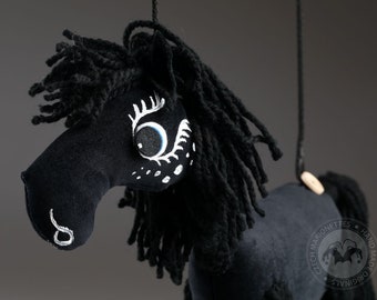 Black Horse - Pepino Soft Handmade Puppet