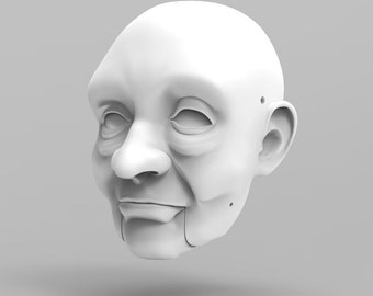 Aesop – head with opening mouth (for doll, marionette, puppet)