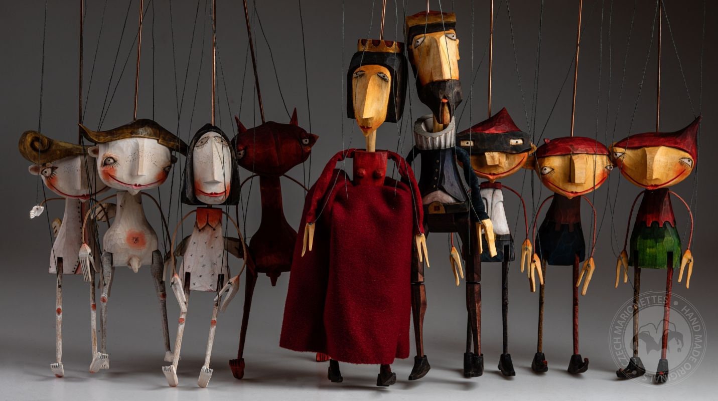 本格的な操り人形です。ドンキホーテと道化師。ヴィンテージです 本格