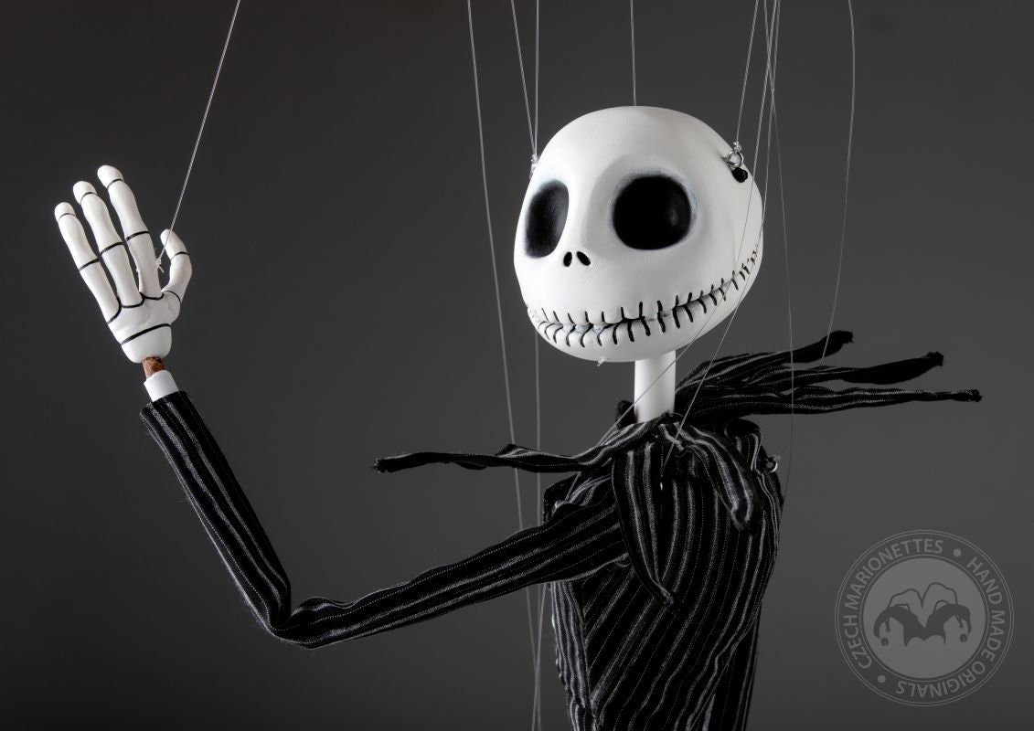 Jack Skellington Puppet/Costume, A full-sized puppet positi…