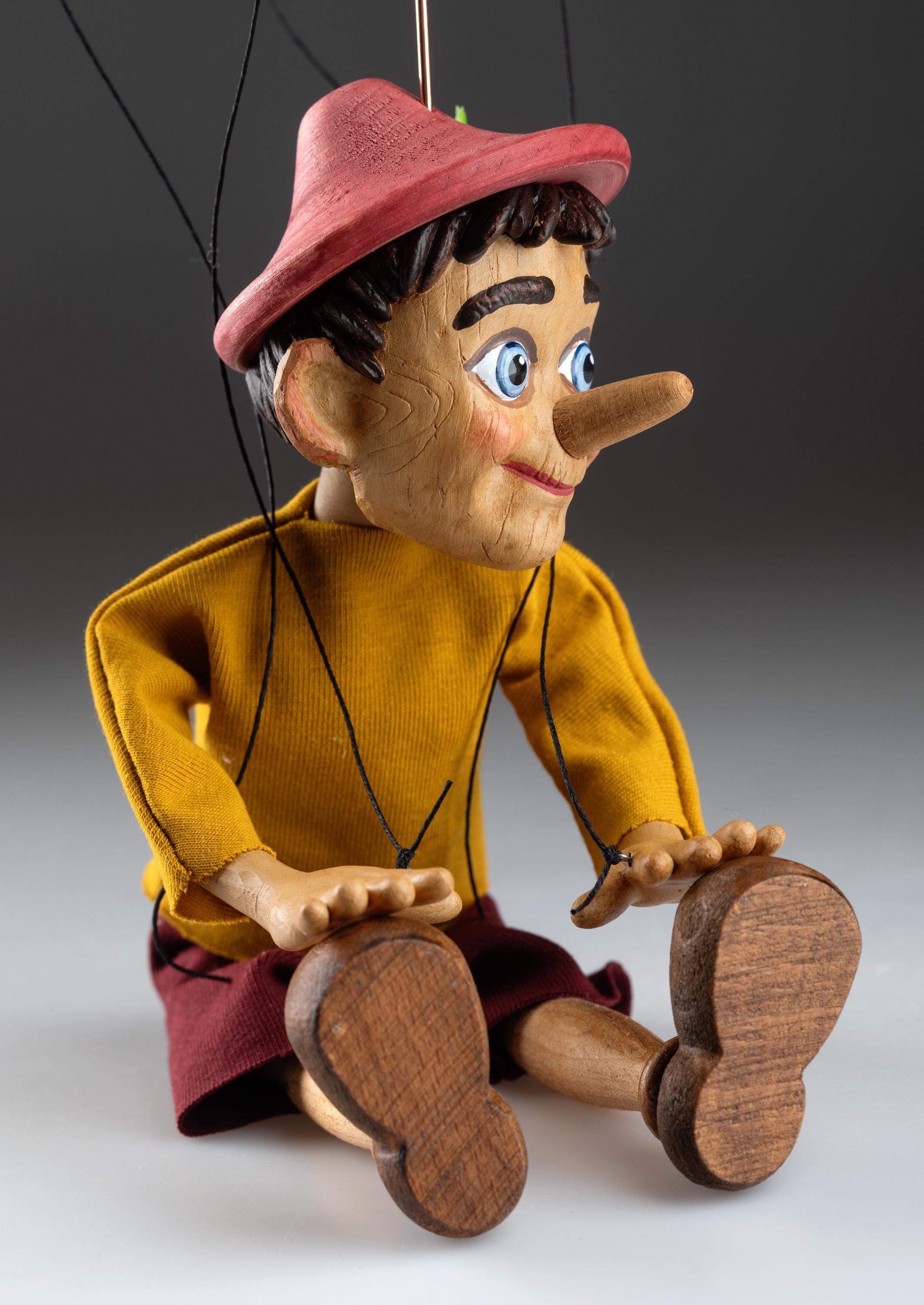 ピノキオの漫画人形 - チェコのプラハの手作りマリオネット - Etsy 日本