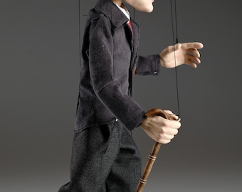Mystikpuppets - Marionnette Charlie Chaplin. Détail