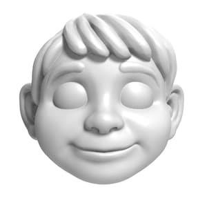 Coco – Kopf (für Puppe, Marionette, Kasperle)