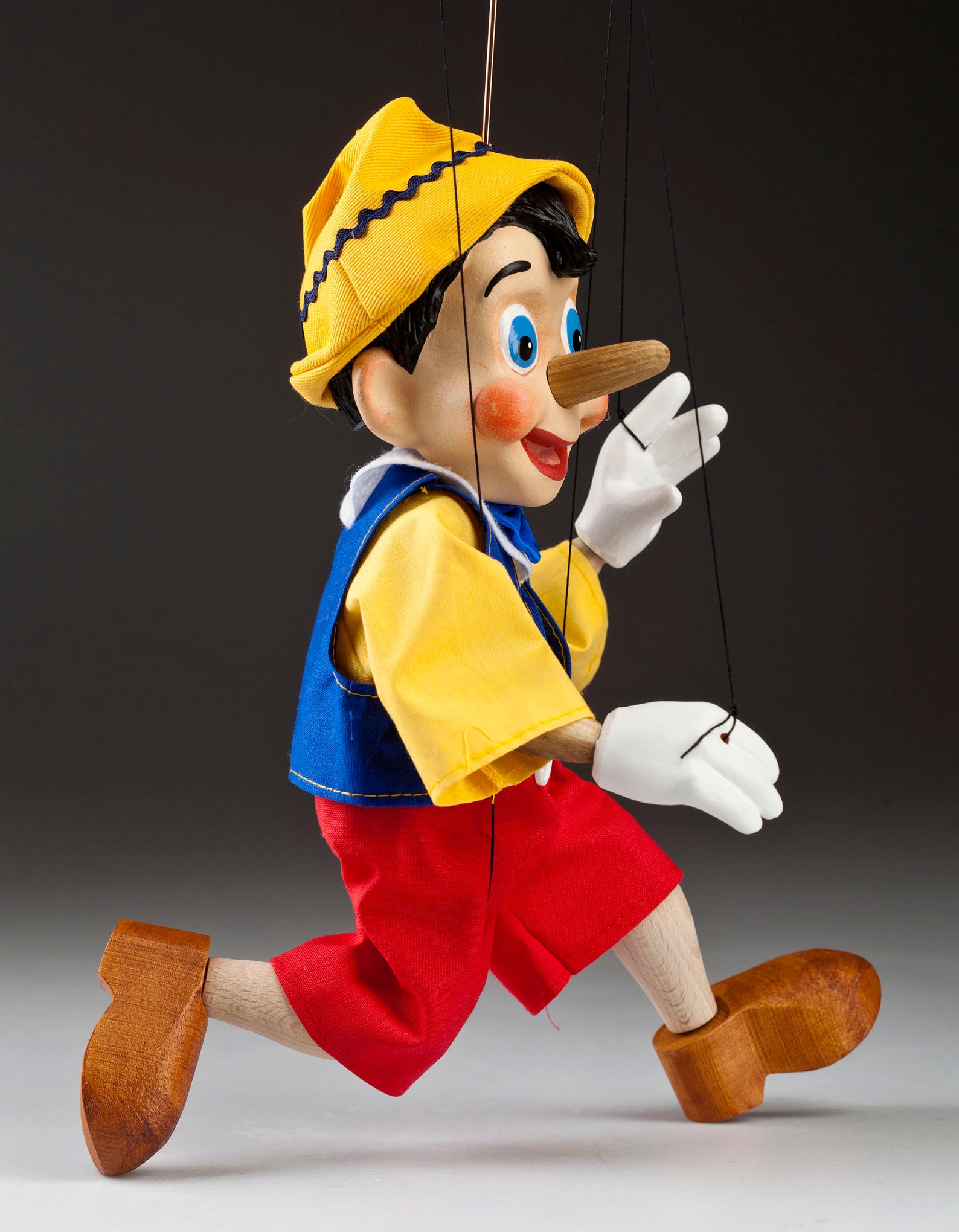Pinocchio Cartoon Puppet Czech Handmade from Etsy