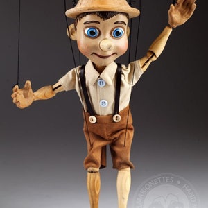 Incroyable marionnette Pinocchio dans un style rétro Marionnettes à fils de 32,5 cm de haut par Czech Marionettes image 5