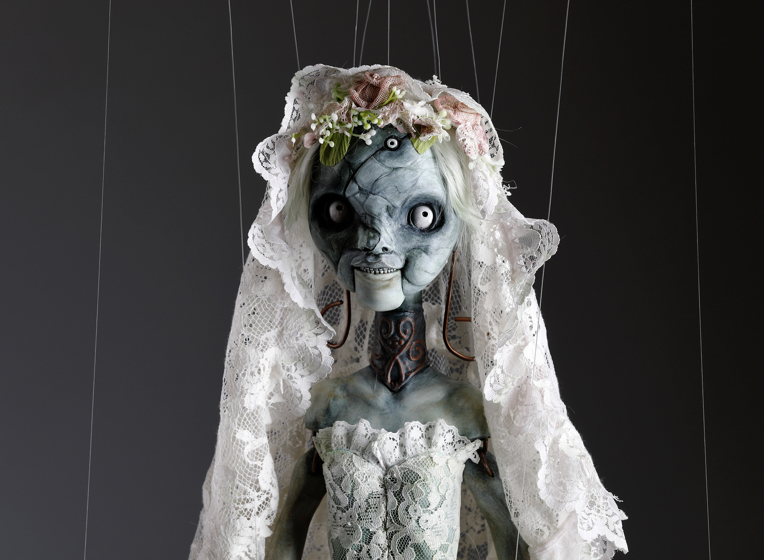 アンジー特注マリオネット（高さ35インチ） - 口と目が動きます - Etsy