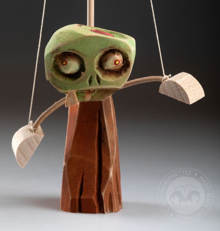 Gunstringer Puppet Zombie Zombie - Wooden Hand-carved Standing Puppet - Etsy