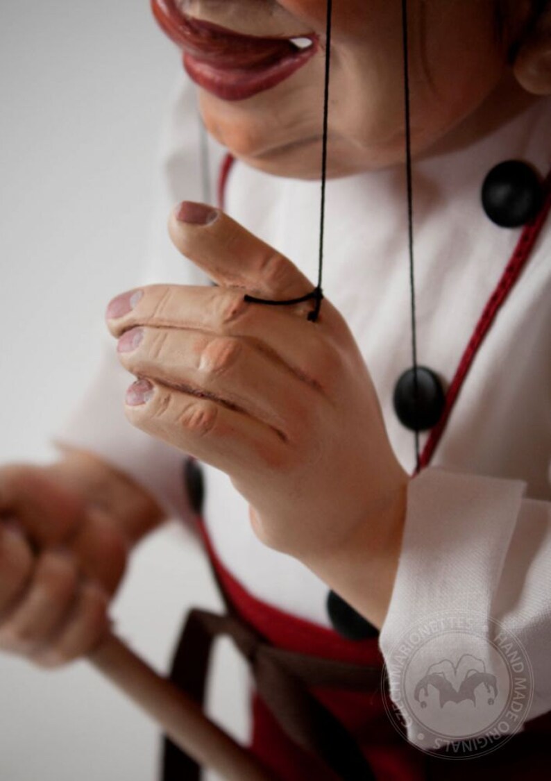 Cook Large Czech Puppet Etsy