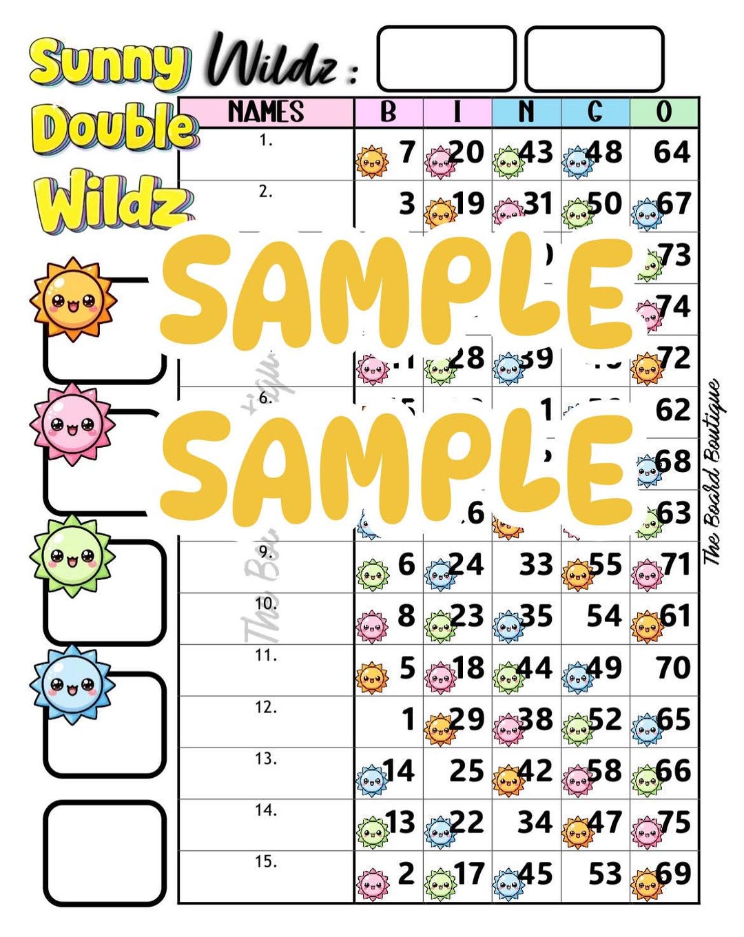 Double WILDS – Wilds Balanced Board – 75 Ball - Etsy