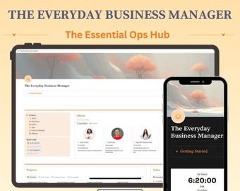 Notion Small Business Operations Template — The Everyday Business Manager