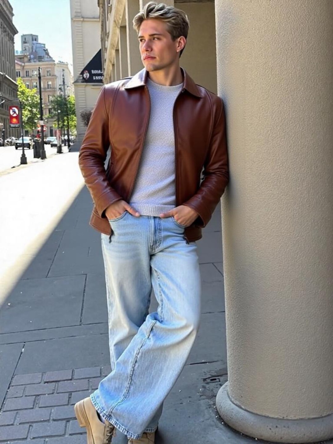 Reeves Heritage Emberhawk – Timeless Brown Harrington Lambskin Jacket ...