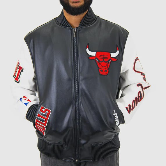Pro Standard Men's Bulls Leather Varsity Jacket – NBA City