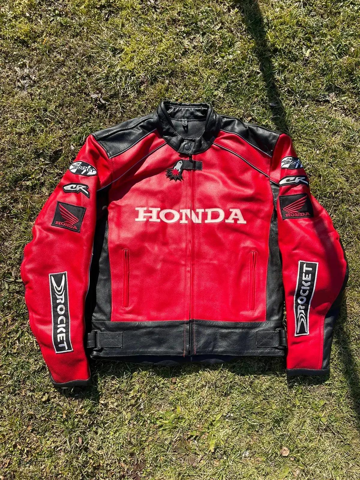 Men's Honda Stylish Riding Gear Motorbike Jacket Biker Rider Genine ...