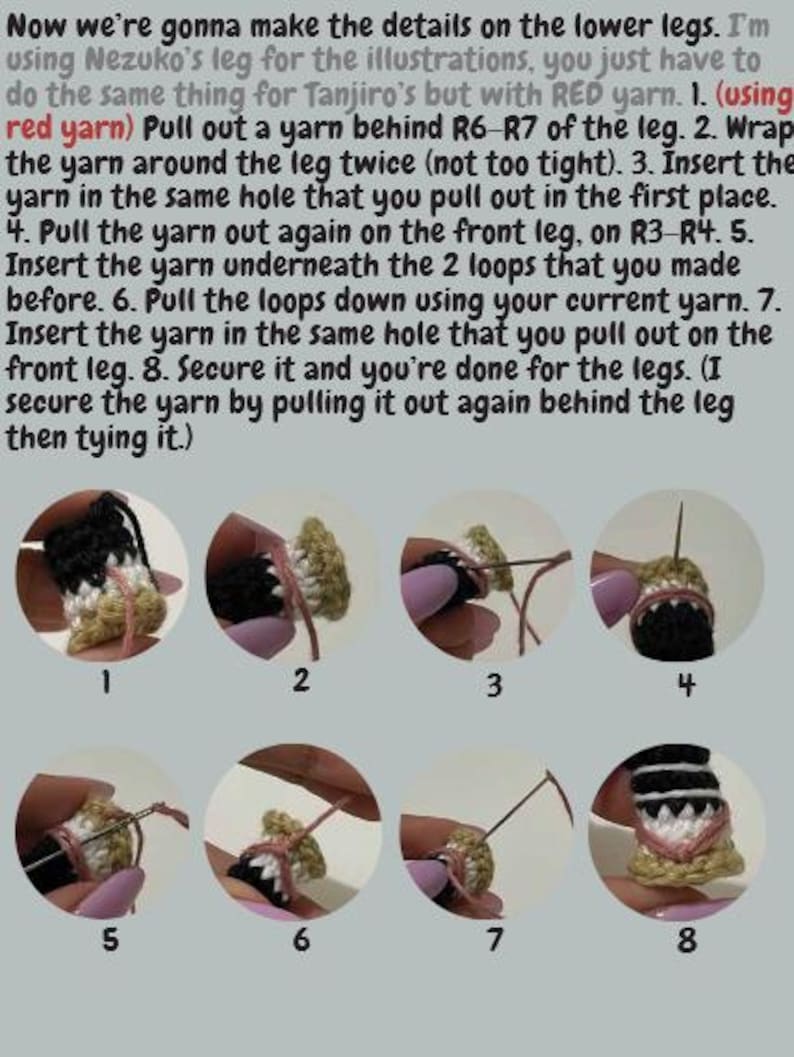Step by step photo instructions included in the crochet pattern