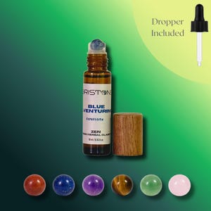 Huile essentielle de pierres précieuses à bille · ZEN Herbal Clarity · Rouleau de cristaux équilibrants