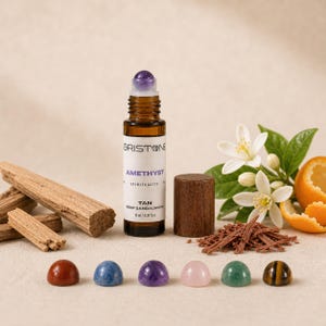 TAN edelsteen aromatherapie olie, diffuser en douchestoomolie