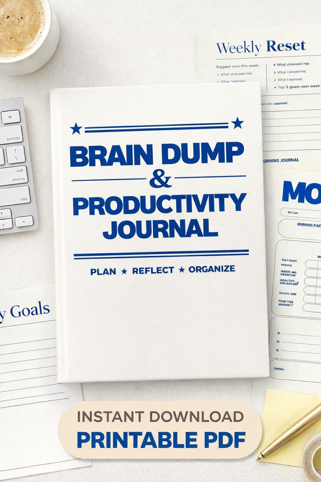 Brain Dump Journal Printable | Daily Productivity Planner - Etsy