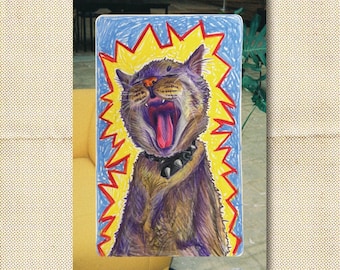 Mad Cat - Postcard/Print