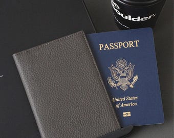 Porta-passaporte em couro bovino: estojo feito à mão