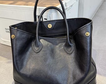 Bolsa Tote Feminina Artesanal: Bolsa Moderna em Couro Bovino, Alta Capacidade