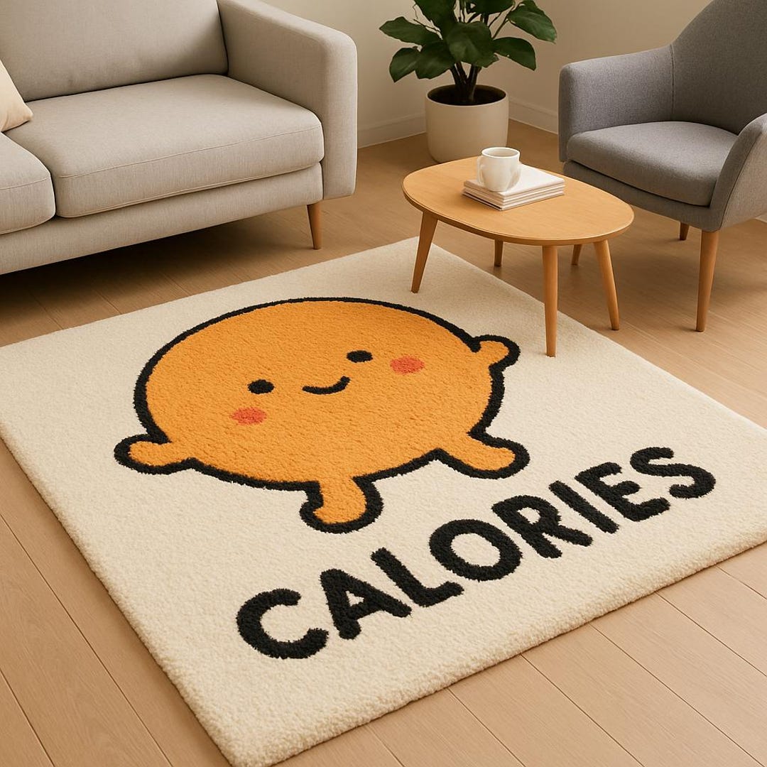 Hand-tufted Wool Rug: Modern Cartoon Design - Etsy