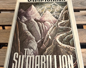 El Silmarillion, J.R.R. Tolkien, 1977, Primera edición americana, 3.ª impresión, tapa dura con sobrecubierta