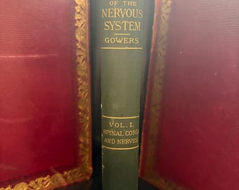 Antique Medical Book: Gowers Manual of Nervous System, 1886 First Edition