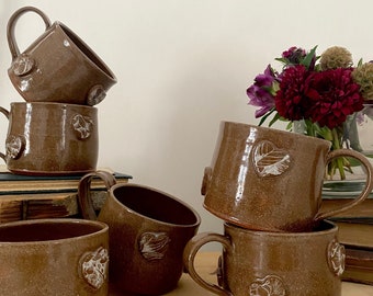 Valentines terra cotta mug /handmade/gift under 50
