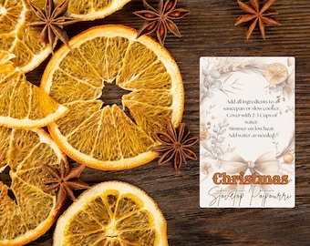 Boho Christmas Stovetop Potpourri Gift Tags (Digital Download)