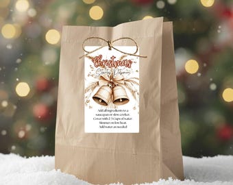 Christmas Potpourri Gift Tags, Printable Holiday Scents (Digital Download)