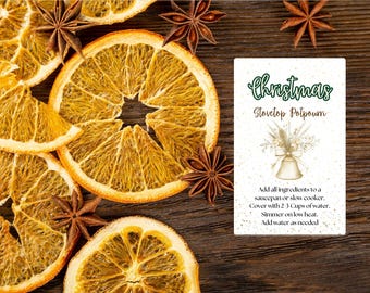 Christmas Stovetop Potpourri Gift Tag (Digital Download)