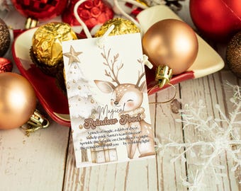 Reindeer Food Tags | Vintage Christmas Gift Tags (Digital Download)