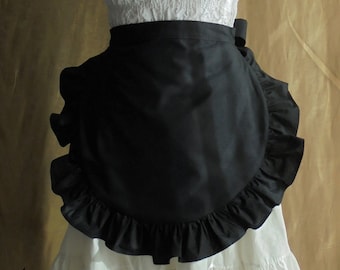 Black apron  L -Lolita -Maid -Halloween -Fancy Dress -Cocktail -Carnival -Costume -Girls -Woman -Retro -Vintage style -Bitter & Sweet -