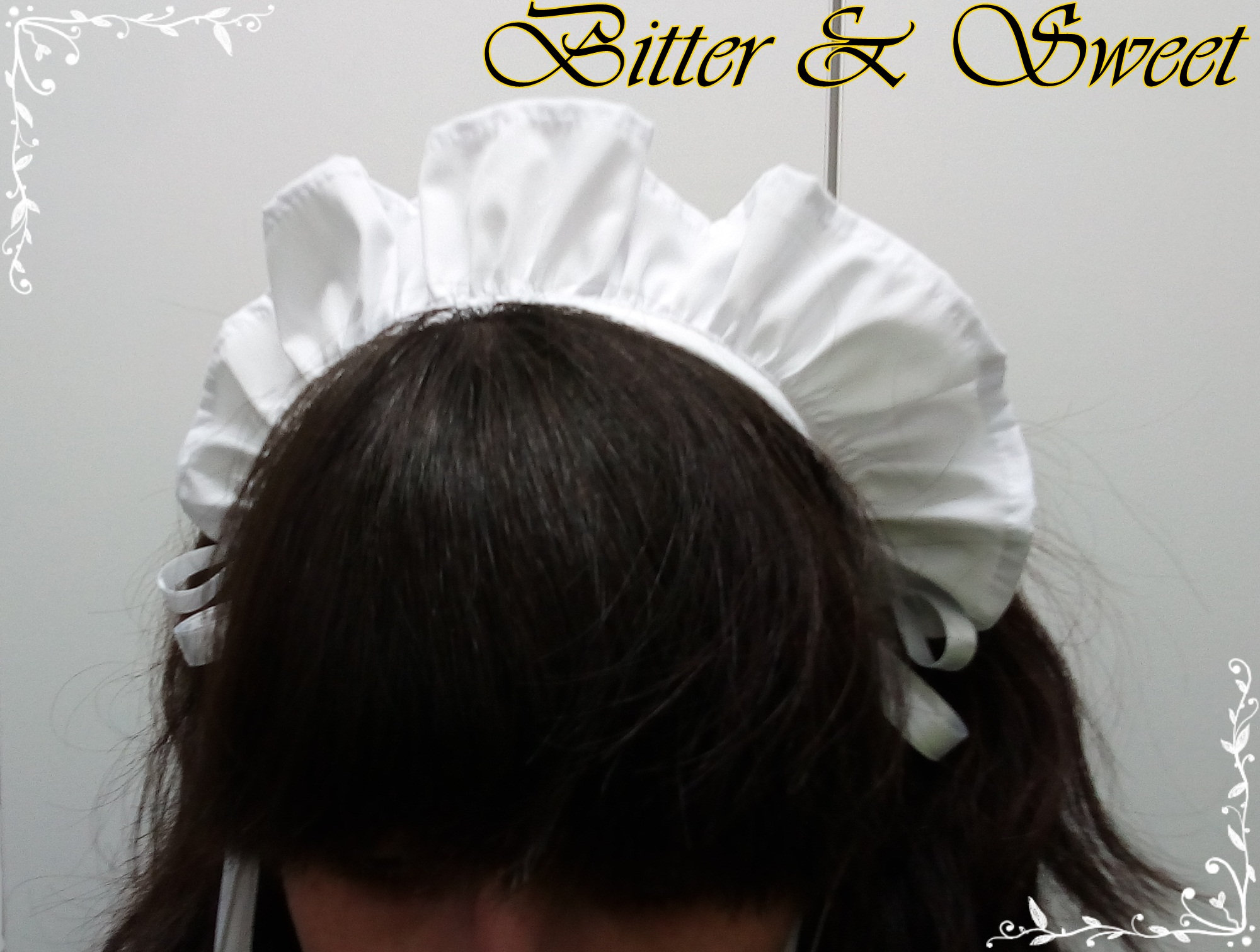 White Ruffled Maid Headdress With Side Ribbons - Lolita -maid ...