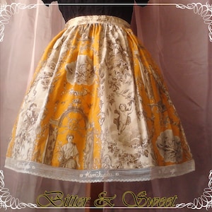 Clasic Lolita skirt  with lovely handmade pattern &quot;Bitter & Sweet&quot;-Lolita skirt costume