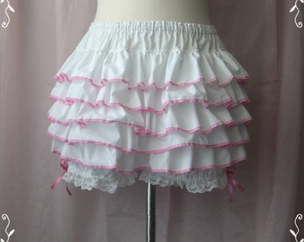 Short bloomers with ruffles all around-XS-S-M-L-XL-XXL -Lolita -Steampunk -Burlesque -Belle Epoque -Can Can -Wester -Circo -(Bitter & Sweet)