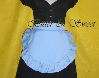 Blue Ruffle Apron  M - Lolita Maid Costume