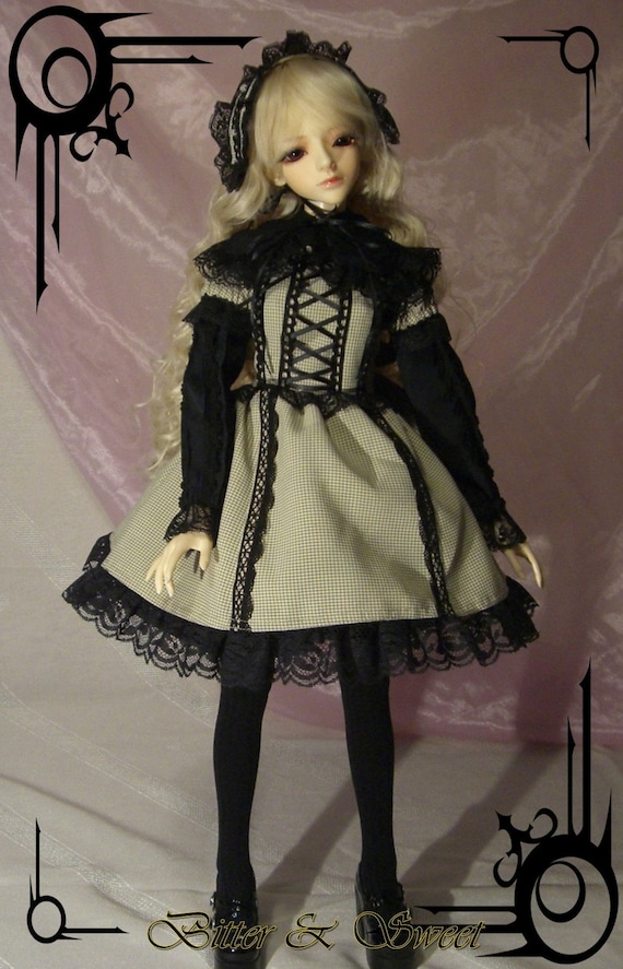 Buy Bjd Dollfie bitter Sweet Lolita Style Outfit Ver. Black