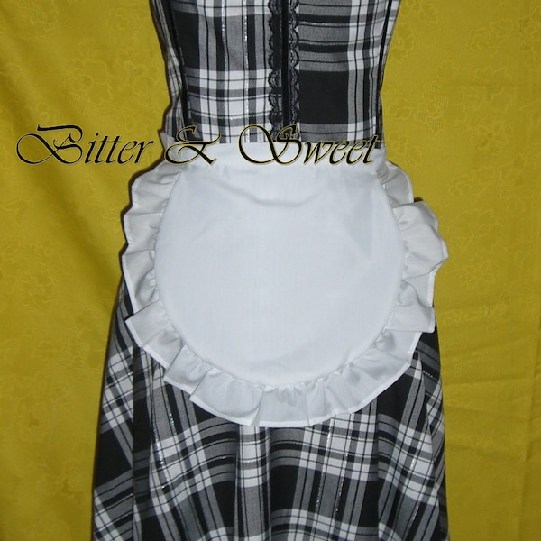 Tablier blanc S -Lolita -Halloween -Déguisement -Femme de chambre -Cocktail -Carnaval -Enfants -Filles -Femme -Rétro -style vintage -Bitter & Sweet -