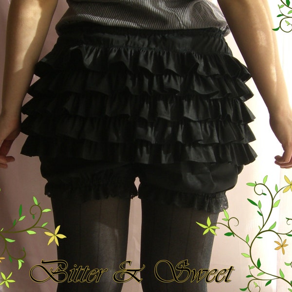 CR ROLECOS Bloomers Vittoriani Con Volant Per Donna - Pantaloni Alla Cavallerizza In Cotone, Eleganti E Comodi