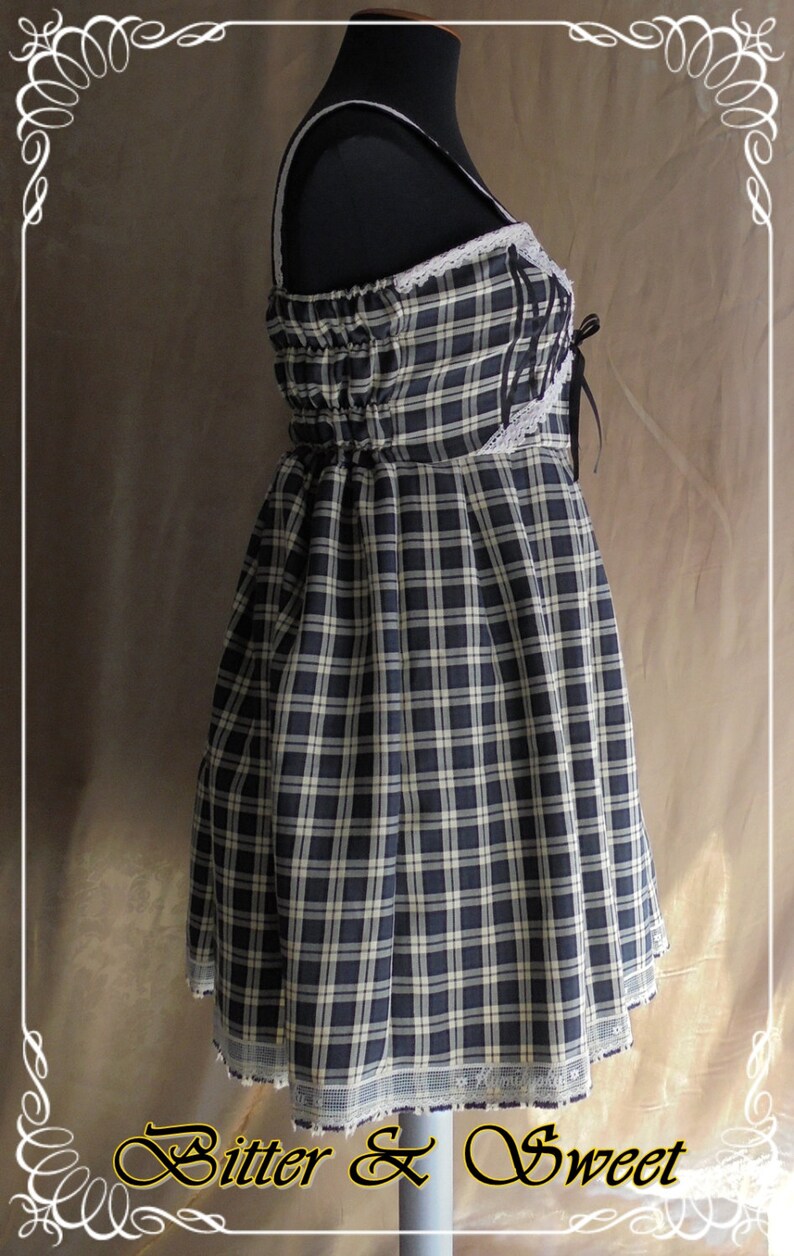 navy ivory dress