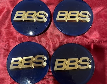 4 bbs center cap wheel 70 blue gold set of 4 part number 09.24.030