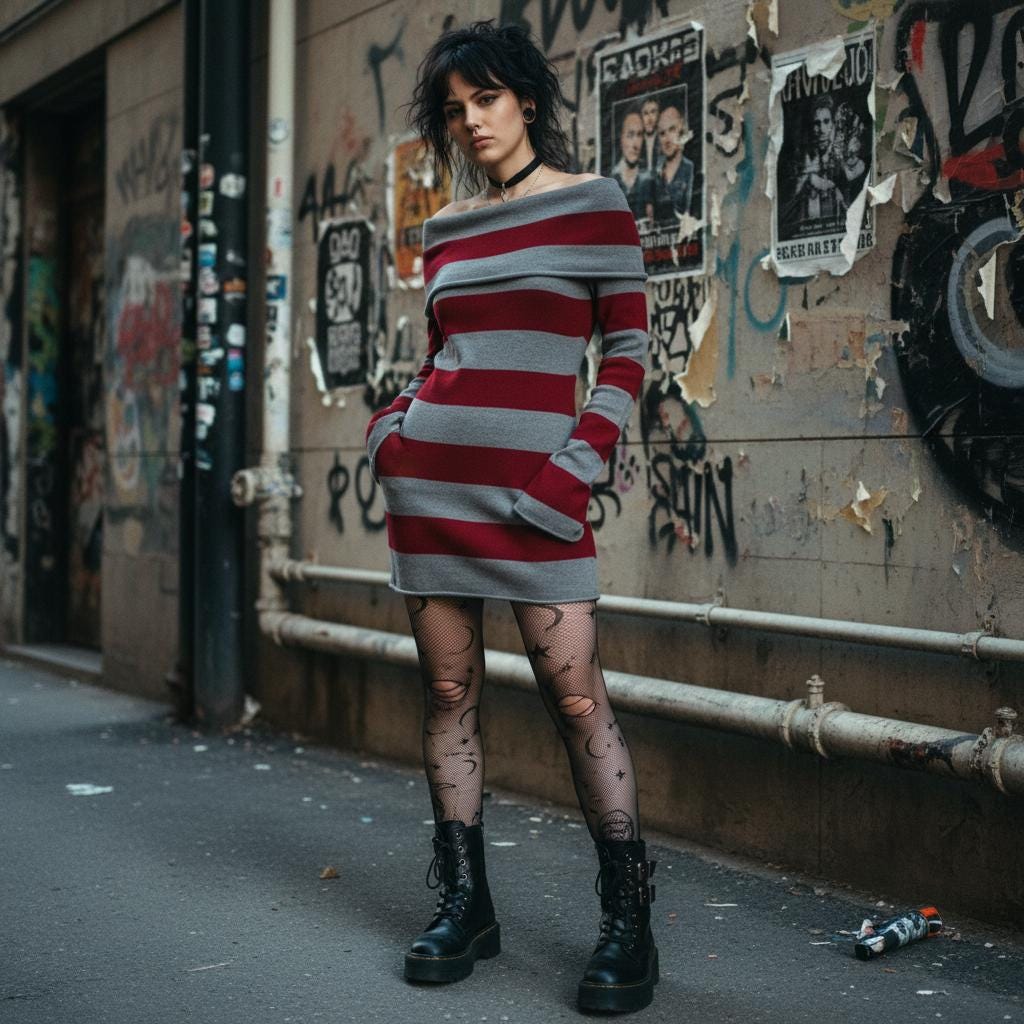 Grunge Sweater Dress