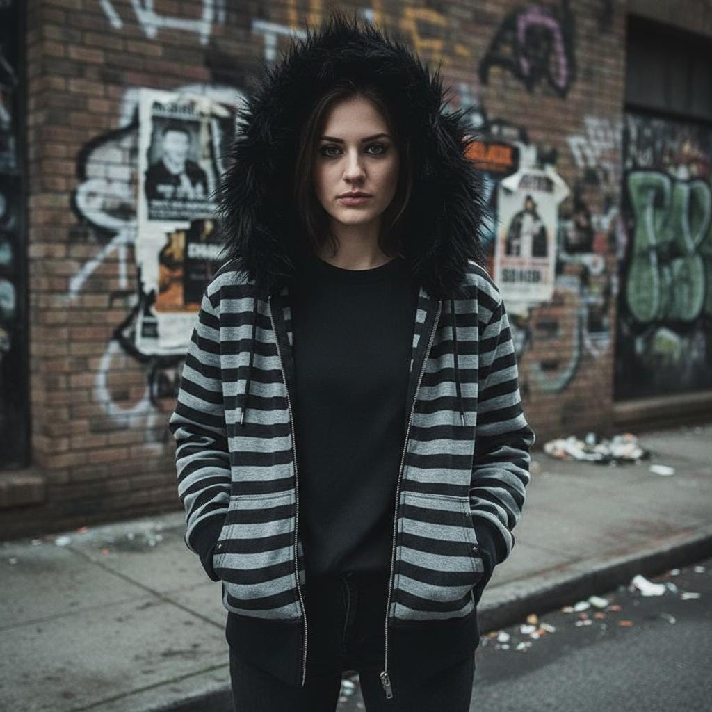Y2k jacket with fur hoodie - Etsy 日本