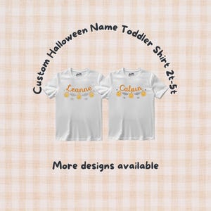 Personalized Embroidered Pumpkin and Bat Halloween Toddler T-Shirt: Custom Name, Spooky Design
